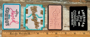 Cowgirl Theme Iron On Patches