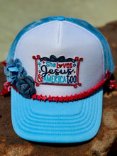 Load image into Gallery viewer, She Loves Jesus and America Too Hat