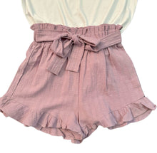 Load image into Gallery viewer, Lavender Ruffle Shorts