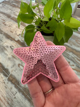 Load image into Gallery viewer, Pink &amp; Yellow Star Iron On Patches