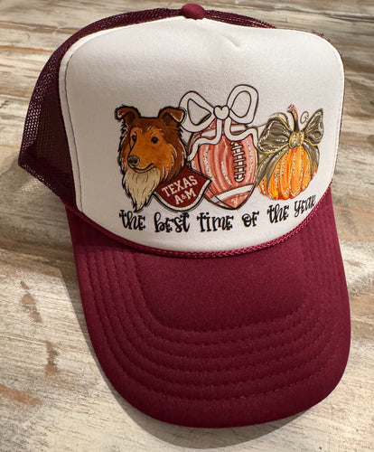 Aggies in the Fall Trucker Hat