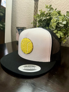 Tennis Ball Chenille Patch Caps