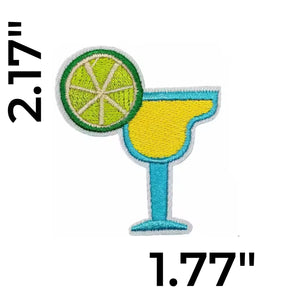 Cocktail Drink Iron On Patches