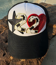 Load image into Gallery viewer, Soccer Number Patch Trucker Hats