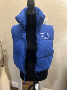 Cropped Puffer Bobcat Vest (Various Colors)