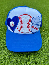 Load image into Gallery viewer, Texas Rangers Baseball Patch Trucker Caps