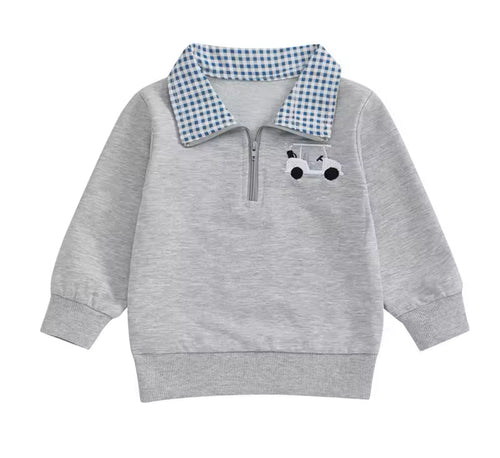 Boys Golf 3/4 Zip Pullover