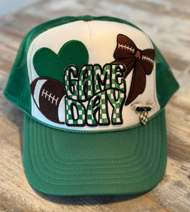 Green Game Day Football Hat
