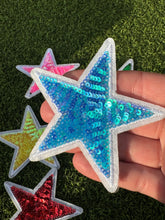 Load image into Gallery viewer, Colorful Sequin Star Iron On Patches