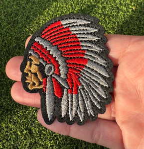 Warrior Indians Mascot Iron On Patch