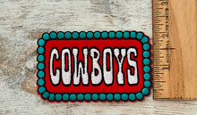 Load image into Gallery viewer, Turquoise Cowboy Iron On Patch