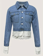Load image into Gallery viewer, Laced Denim Jacket