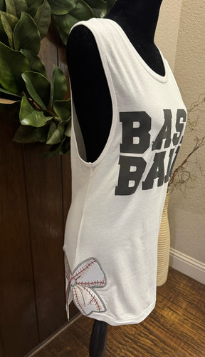 Baseball Bow Hem Tank Top