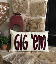 Load image into Gallery viewer, Gig ‘Em Pillow