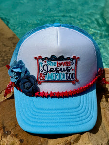 She Loves Jesus and America Too Hat