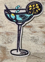 Load image into Gallery viewer, Wine, Champagne Cocktail Drink Iron On Patches