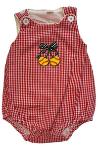 Patched Baseball Romper