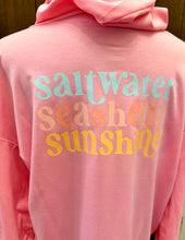 Load image into Gallery viewer, Saltwater, Seashells &amp; Sunshine Distressed Hoodie