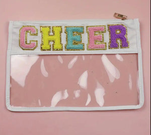 Clear Chenille Patch Bag