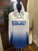 Load image into Gallery viewer, Unisex Blue Fade Bobcat Hoodie