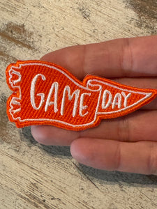 Game Day Pennant Iron On Patches