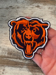 Bear Mascot Iron On Patches