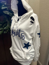 Load image into Gallery viewer, Bobcats &amp; Stars Distressed Hoodie