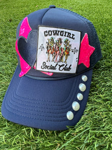 Pearled Cowgirl Social Club Trucker Hat