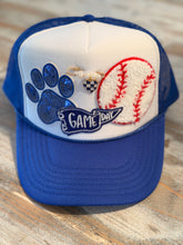 Load image into Gallery viewer, Game Day Baseball Paw Patch Trucker Hat