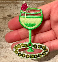 Load image into Gallery viewer, Wine, Champagne Cocktail Drink Iron On Patches