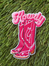 Load image into Gallery viewer, Pink Cowboy Boot Iron On Patches