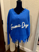 Load image into Gallery viewer, Fringe &amp; Sparkle Game Day Sweater