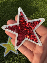 Load image into Gallery viewer, Colorful Sequin Star Iron On Patches