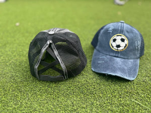 Soccer Number Chenille Patch Hat