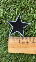 Load image into Gallery viewer, Black Star Iron On Patches (Set of 2)