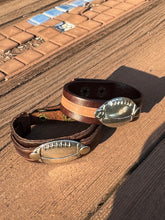 Load image into Gallery viewer, Leather Soccer &amp; Football Cuff Bracelets