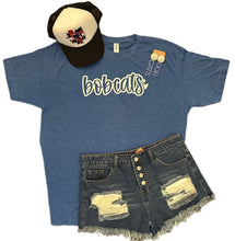 Load image into Gallery viewer, Bobcats Bubble Font Tee