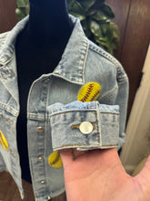 Load image into Gallery viewer, Sequined Softball Denim Jacket