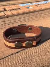 Load image into Gallery viewer, Leather Soccer &amp; Football Cuff Bracelets