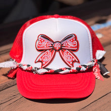 Load image into Gallery viewer, Girls Bow &amp; Bandana Trucker Hat