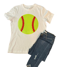 Load image into Gallery viewer, Sequin Softball Tees