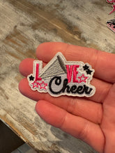 Load image into Gallery viewer, Pink Cheer Themed Iron On Patches