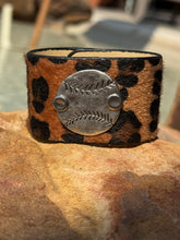 Load image into Gallery viewer, Leopard Sports Cuffs (Baseball/Softball/Soccer/Football)
