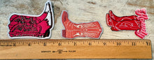 Load image into Gallery viewer, Pink Cowboy Boot Iron On Patches