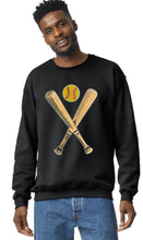 Load image into Gallery viewer, Sequin Softball Bat &amp; Ball Tops (Tanks, Tees &amp; Sweatshirts)