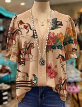 Load image into Gallery viewer, Rodeo Daisies Blouse