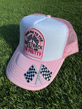 Load image into Gallery viewer, Take Me to the Racetrack Trucker Hat