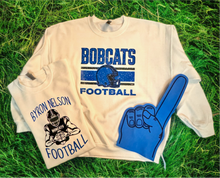 Load image into Gallery viewer, Bobcats Football Helmet Sweatshirt