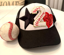 Load image into Gallery viewer, Baseball Number Patch Trucker Hats (CUSTOM)