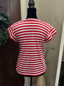 Texas Rangers Baseball Striped Top